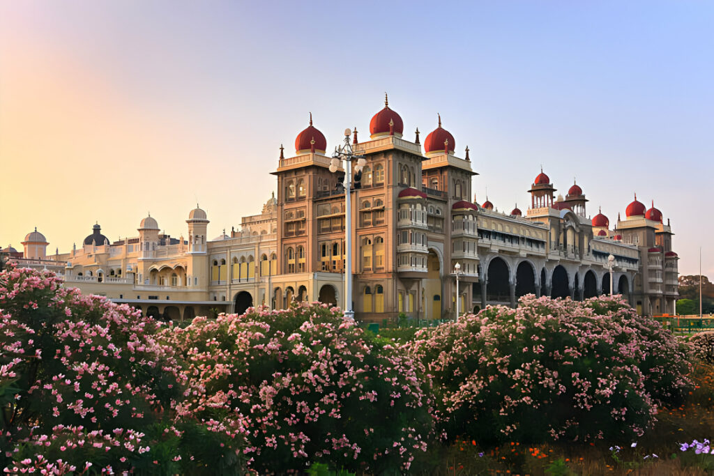 Mysore Palace, Luxurious private jet charters to and from Mysore, India, when you choose FLY AVCARE