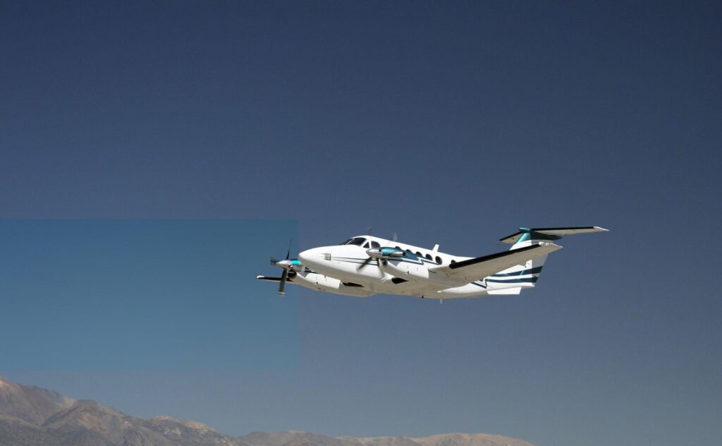 Luxury private jet in flight for charter services to Tiruchirappalli, India by FLY AVCARE