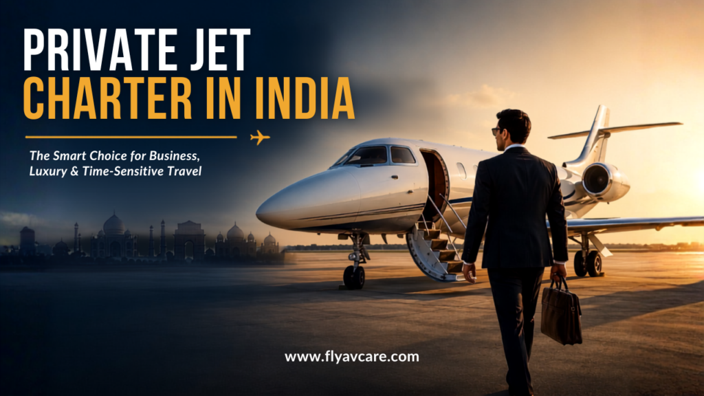 Private jet charter in India by Fly Avcare